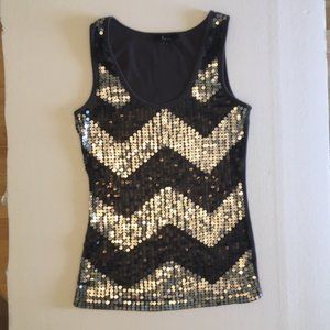 Express Sequin Tank Womens Large
